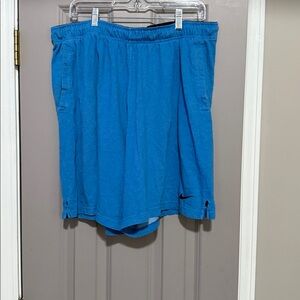 Nike Dri-FIT Black and Blue Shorts